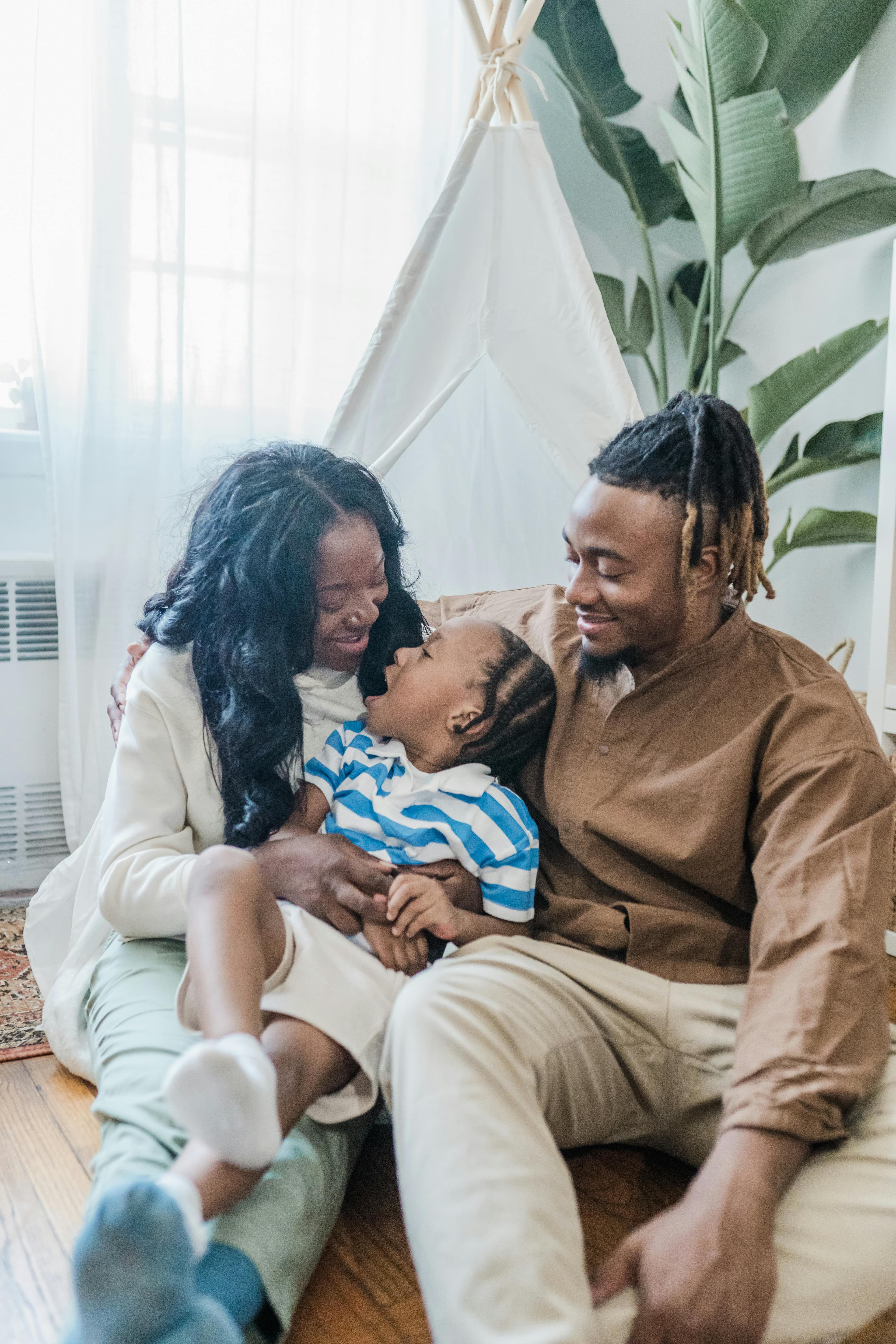 Warm family moment at dusk—a memory worth keeping